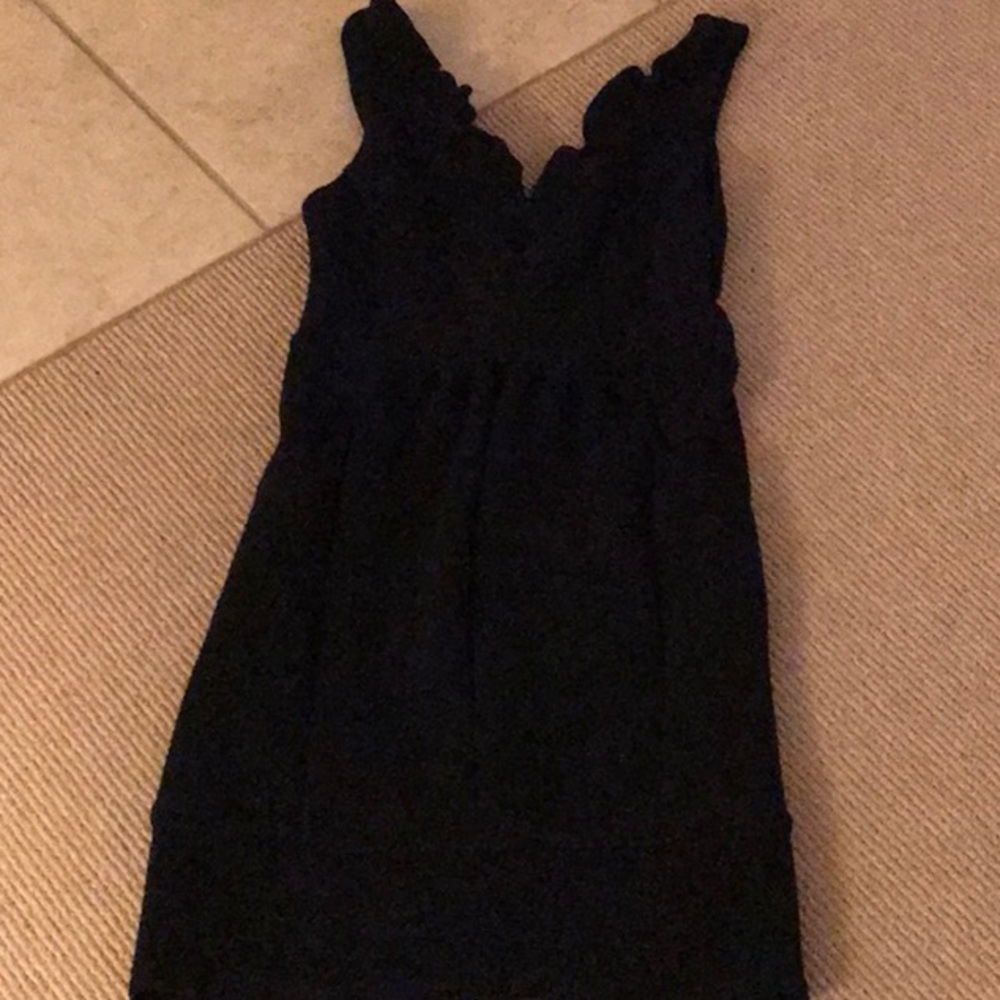 Anthropologie size med black sleeveless dress